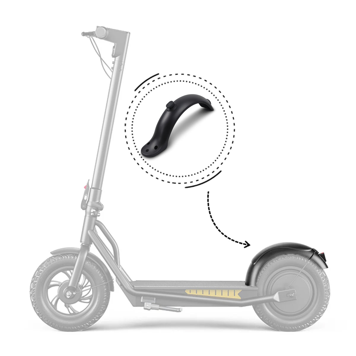 Garde-boue/Protecteur Arrière pour Trottinette Électrique Emoko - A19